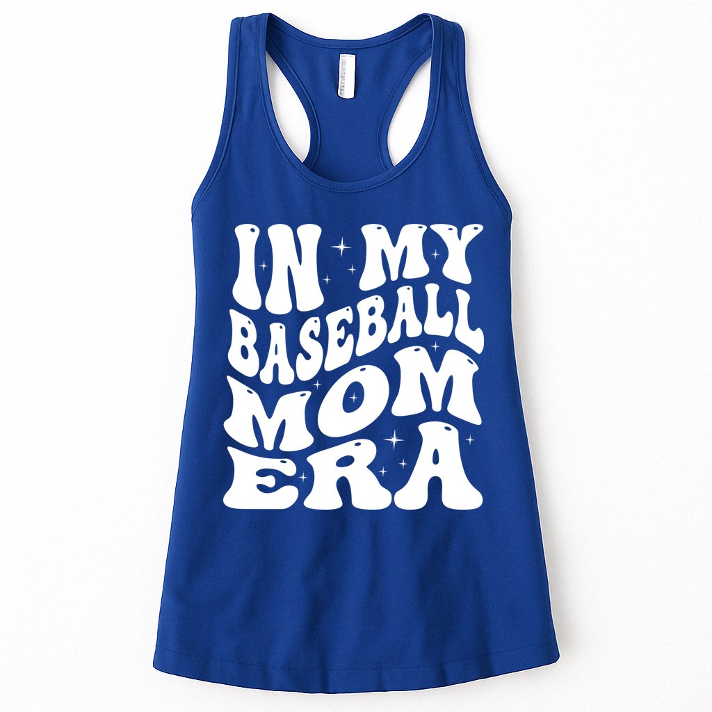 In My Baseball Mom Era Groovy Womens Tank Top