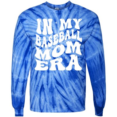 In My Baseball Mom Era Groovy Tie-Dye Long Sleeve Shirt