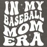 In My Baseball Mom Era Groovy Cotton Canvas Backpack