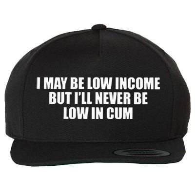 I May Be Low In Come But I Ll Never Be Low In Cum Wool Snapback Cap