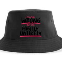 I May Be Wrong But It's Highly Unlikely Sustainable Bucket Hat