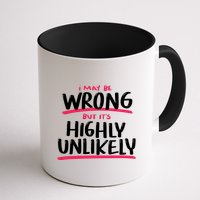 I May Be Wrong But It's Highly Unlikely Mug