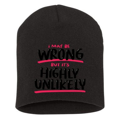 I May Be Wrong But It's Highly Unlikely Short Acrylic Beanie