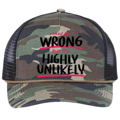 I May Be Wrong But It's Highly Unlikely Retro Rope Trucker Hat Cap