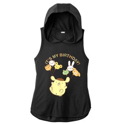 Its My Birthday Ladies PosiCharge Tri-Blend Wicking Draft Hoodie Tank