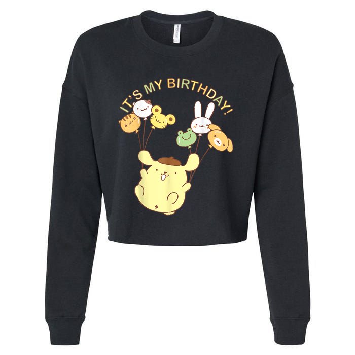 Its My Birthday Cropped Pullover Crew