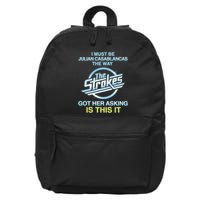 I Must Be Julian Casablancas The Way Got Her Asking Is This It 16 in Basic Backpack