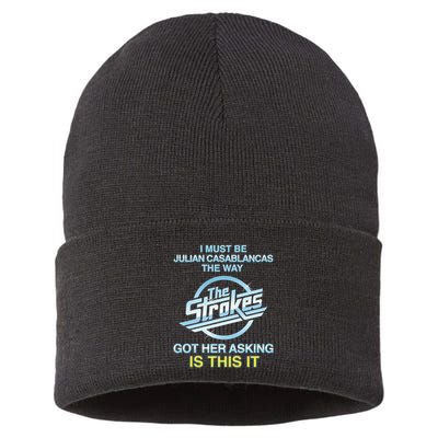 I Must Be Julian Casablancas The Way Got Her Asking Is This It Sustainable Knit Beanie