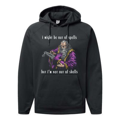 I Might Be Out Of Spells But IM Not Out Of Shells Up Performance Fleece Hoodie