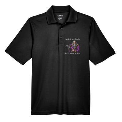 I Might Be Out Of Spells But IM Not Out Of Shells Up Men's Origin Performance Piqué Polo