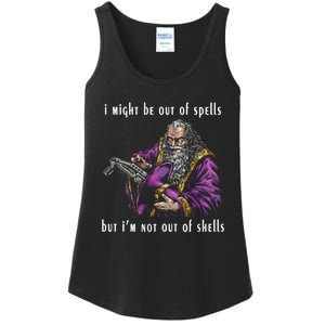 I Might Be Out Of Spells But IM Not Out Of Shells Up Ladies Essential Tank