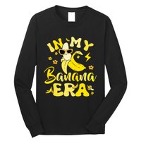 In My Banana Era Funny Banana Lover Retro Bananas Long Sleeve Shirt