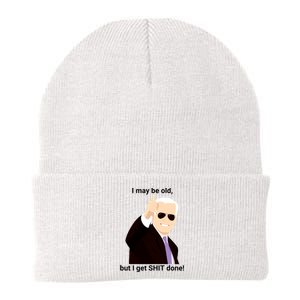 I May Be Old But I Get Shit Done Knit Cap Winter Beanie