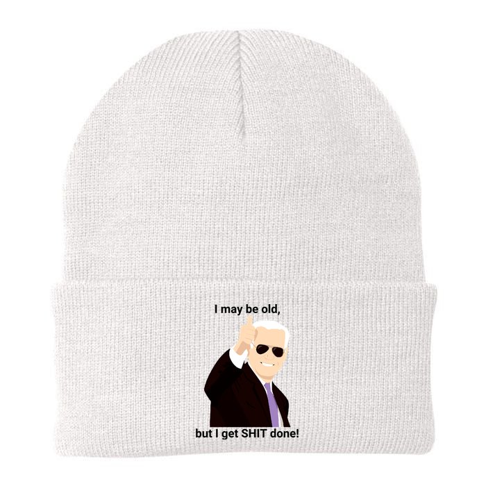 I May Be Old But I Get Shit Done Knit Cap Winter Beanie