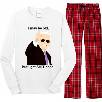 I May Be Old But I Get Shit Done Long Sleeve Pajama Set