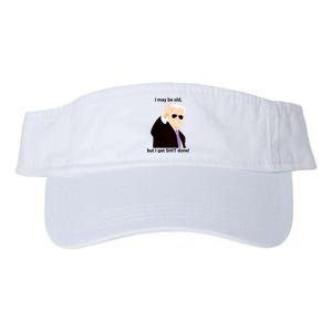 I May Be Old But I Get Shit Done Valucap Bio-Washed Visor