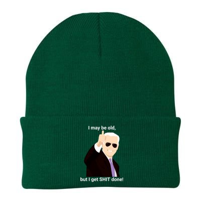 I May Be Old But I Get Shit Done Knit Cap Winter Beanie