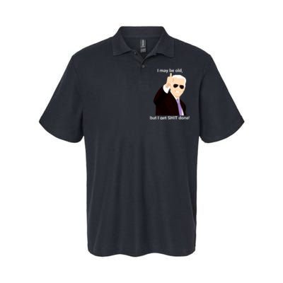 I May Be Old But I Get Shit Done Softstyle Adult Sport Polo