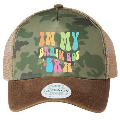 In My Brain Rot Era Brain Rot Meme Funny Quote Legacy Tie Dye Trucker Hat