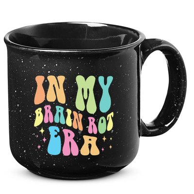 In My Brain Rot Era Brain Rot Meme Funny Quote 15oz Campfire Ceramic Mug
