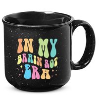 In My Brain Rot Era Brain Rot Meme Funny Quote 15oz Campfire Ceramic Mug