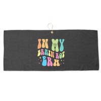 In My Brain Rot Era Brain Rot Meme Funny Quote Large Microfiber Waffle Golf Towel
