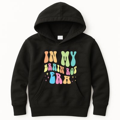 In My Brain Rot Era Brain Rot Meme Funny Quote Kids Hoodie