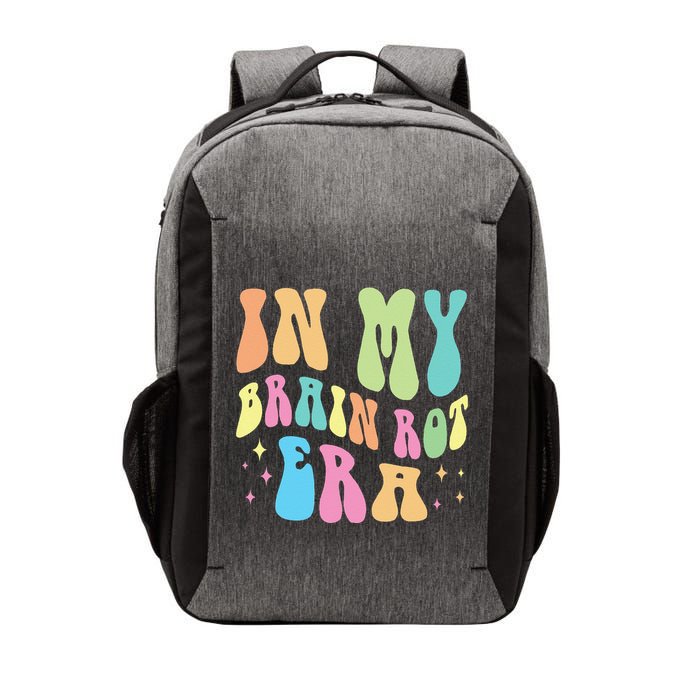 In My Brain Rot Era Brain Rot Meme Funny Quote Vector Backpack
