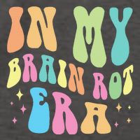 In My Brain Rot Era Brain Rot Meme Funny Quote Vector Backpack