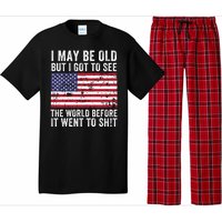 I May Be Old But I Got To See The World Funny Saying World Traveler Travel Lover Pajama Set