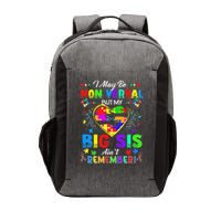 I May Be Non Verbal But My Big Sis Aint Remember Autism Vector Backpack