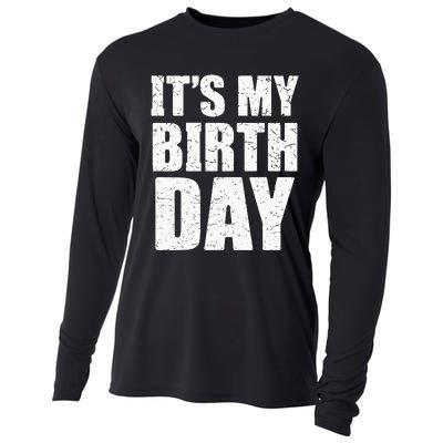 Its My Birthday Kids Birthday Party Theme Cooling Performance Long Sleeve Crew