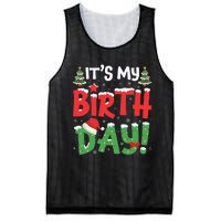 ItS My Birthday Christmas Funny Bday Xmas Mesh Reversible Basketball Jersey Tank