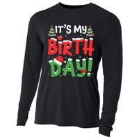 ItS My Birthday Christmas Funny Bday Xmas Cooling Performance Long Sleeve Crew