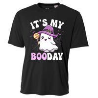 Its My Boo Day Cute Ghost Halloween Birthday Boy Girl Kids Cooling Performance Crew T-Shirt