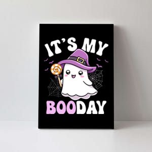 Its My Boo Day Cute Ghost Halloween Birthday Boy Girl Kids Canvas