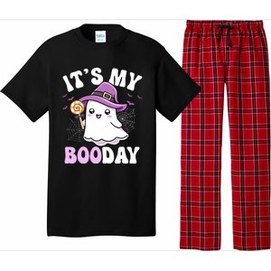 Its My Boo Day Cute Ghost Halloween Birthday Boy Girl Kids Pajama Set