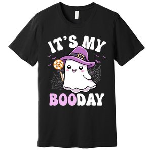 Its My Boo Day Cute Ghost Halloween Birthday Boy Girl Kids Premium T-Shirt