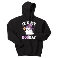 Its My Boo Day Cute Ghost Halloween Birthday Boy Girl Kids Kids Hoodie