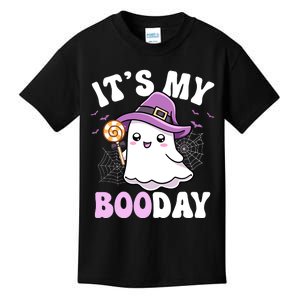 Its My Boo Day Cute Ghost Halloween Birthday Boy Girl Kids Kids T-Shirt