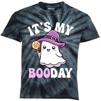 Its My Boo Day Cute Ghost Halloween Birthday Boy Girl Kids Kids Tie-Dye T-Shirt