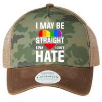 I May Be Straight But I Don't Hate LGBT Pride Ally Legacy Tie Dye Trucker Hat