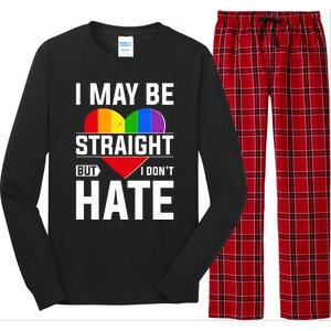 I May Be Straight But I Don't Hate LGBT Pride Ally Long Sleeve Pajama Set