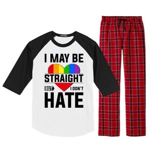 I May Be Straight But I Don't Hate LGBT Pride Ally Raglan Sleeve Pajama Set