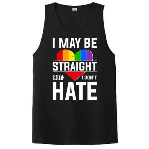 I May Be Straight But I Don't Hate LGBT Pride Ally PosiCharge Competitor Tank