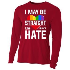 I May Be Straight But I Don't Hate LGBT Pride Ally Cooling Performance Long Sleeve Crew