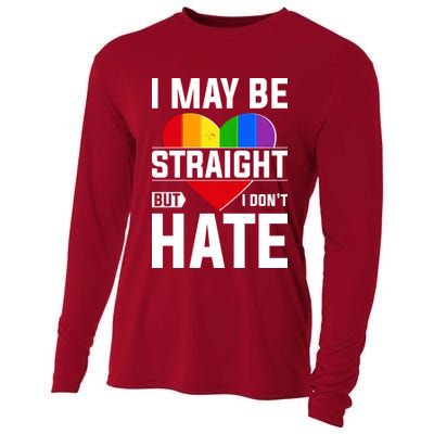 I May Be Straight But I Don't Hate LGBT Pride Ally Cooling Performance Long Sleeve Crew