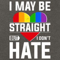 I May Be Straight But I Don't Hate LGBT Pride Ally Cotton Canvas Backpack