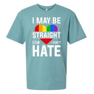 I May Be Straight But I Don't Hate LGBT Pride Ally Sueded Cloud Jersey T-Shirt