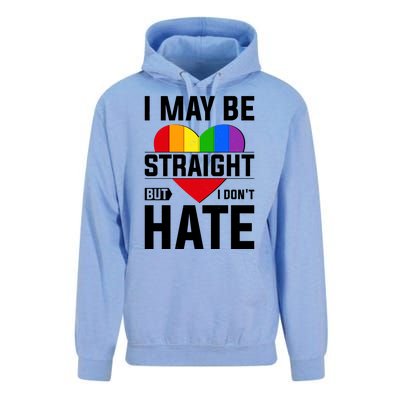 I May Be Straight But I Don't Hate LGBT Pride Ally Unisex Surf Hoodie